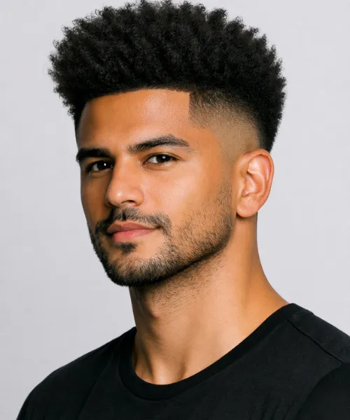 Blowout Afro Taper Fade