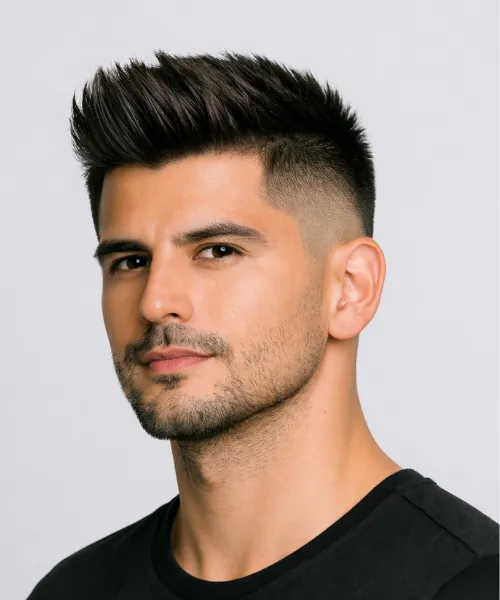 Blowout Taper Fade for Straight Hair