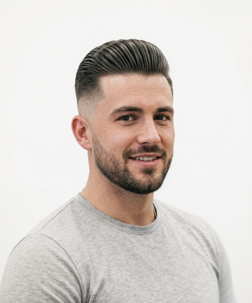 CristianoRonaldo_ Slick Back with Fade