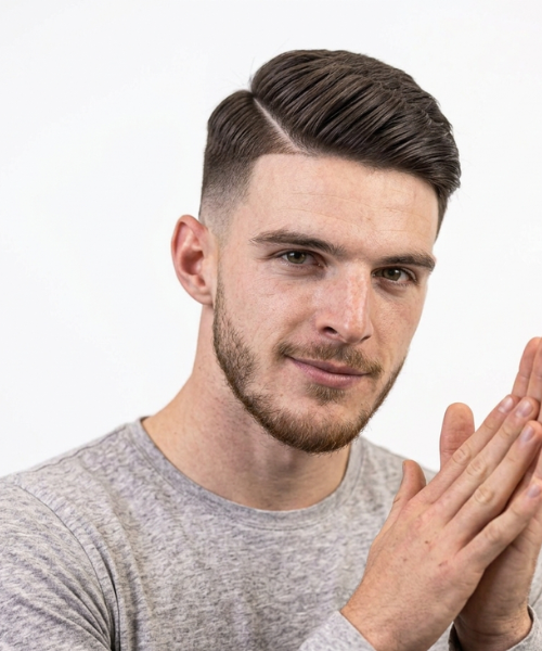 Declan Rice – Side Part Taper