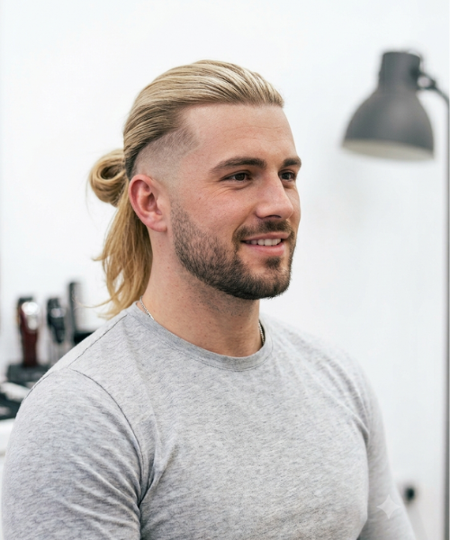 Erling Haaland Long Ponytail with Undercut 1