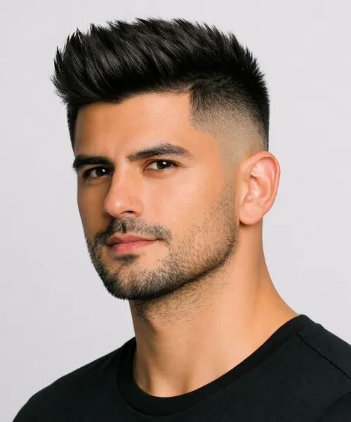 High Blowout Taper Fade
