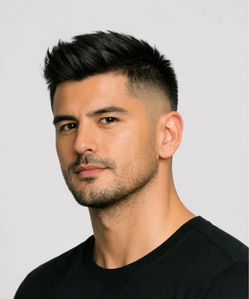 Mid Blowout Taper Fade