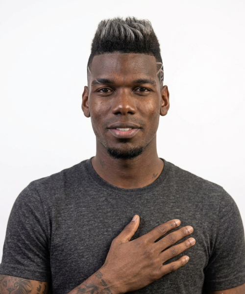 Paul Pogba – Mohawk with Patterns