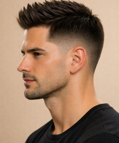 Short Hairstyle Ideas for a Stylish Everyday Look 9 Short Brush Up with Low Taper