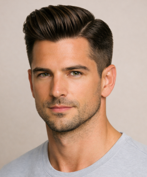 Short Hairstyle Ideas for a Stylish Everyday Look 6 Side Part with Taper