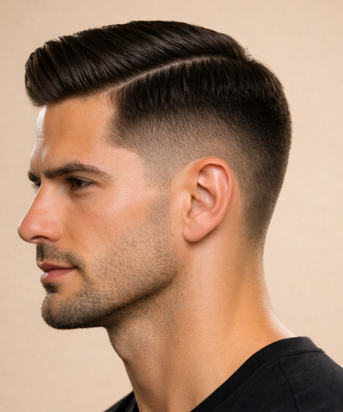 Short Hairstyle Ideas for a Stylish Everyday Look 7 Tapered Comb Over