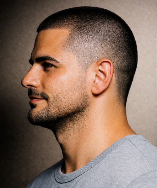 Buzz Cut with no Fade