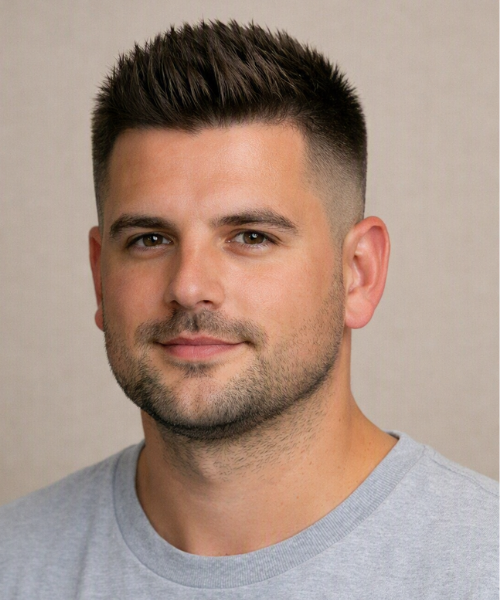 Crew Cut with Volume on Top