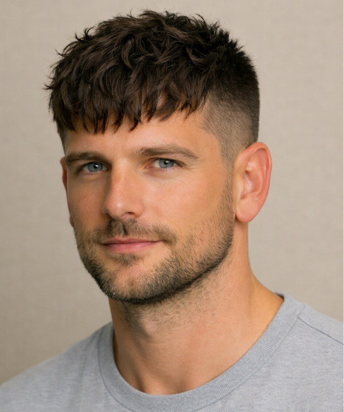 Curly Caesar Cut