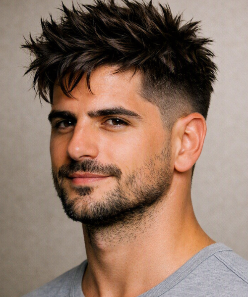 Spiky Hairstyles for Men to Elevate Your Look (Modern) 14 Disheveled Spiky Layers
