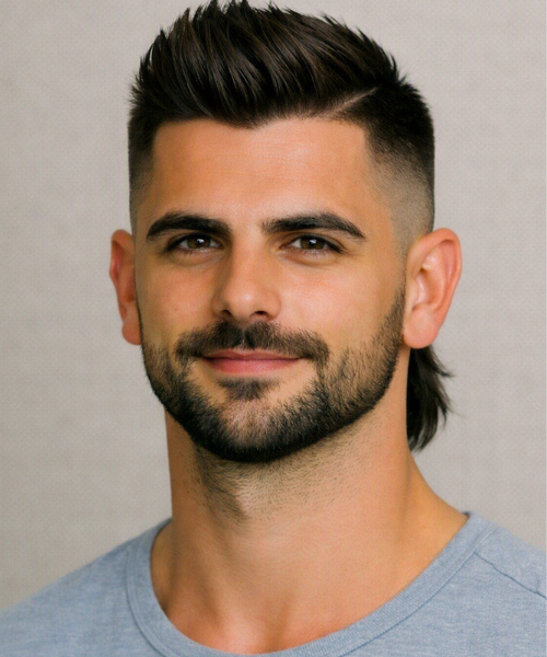 Mid Fade with Quiff