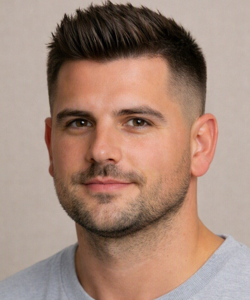 Pompadour with Taper or Fade