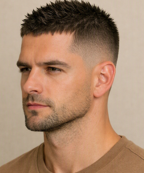 Spiky Hairstyles for Men to Elevate Your Look (Modern) 4 Spiky Crop Fade