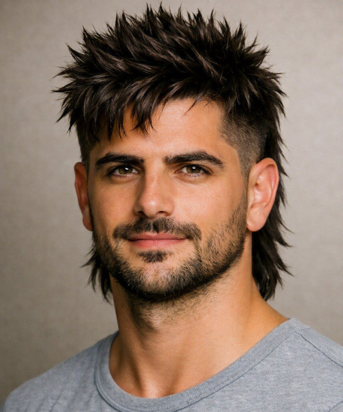 Spiky Hairstyles for Men to Elevate Your Look (Modern) 15 Spiky Mullet Revival
