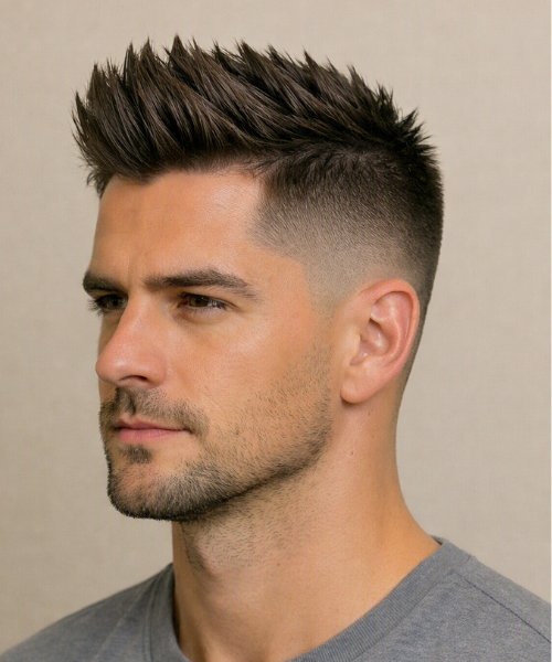 Spiky Hairstyles for Men to Elevate Your Look (Modern) 9 Textured Spiky Pompadour